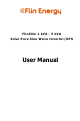 Flin Energy FlinSlim 1 kVA User Manual