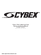 CYBEX 16110-999-4 A Owner's And Service Manual