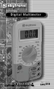 SKYTRONIC Digital Multimeter Owner's Manual