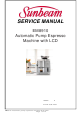 Sunbeam EM8910 Service Manual
