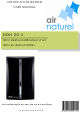 Air Naturel DDH 20-1 User Manual
