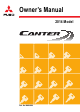 Fuso Canter 2014 Owner's Manual