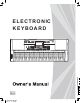Medeli ELECTRONIC KEYBOARD Owner's Manual