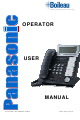 Panasonic KX-T7636 Operator User Manual