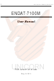 Unicorn Computer ENDAT-7100M User Manual