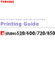 Toshiba e-STUDIO 520 Printing Manual