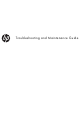 HP Computer Troubleshooting And Maintenance Manual