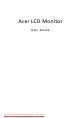 Acer LCD Monitor User Manual