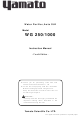 Yamato WG 250 Instruction Manual