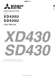 Mitsubishi Electric XD430U User Manual