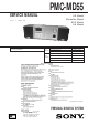 Sony PMC-MD55 Service Manual