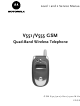 Motorola V551 Service Manual