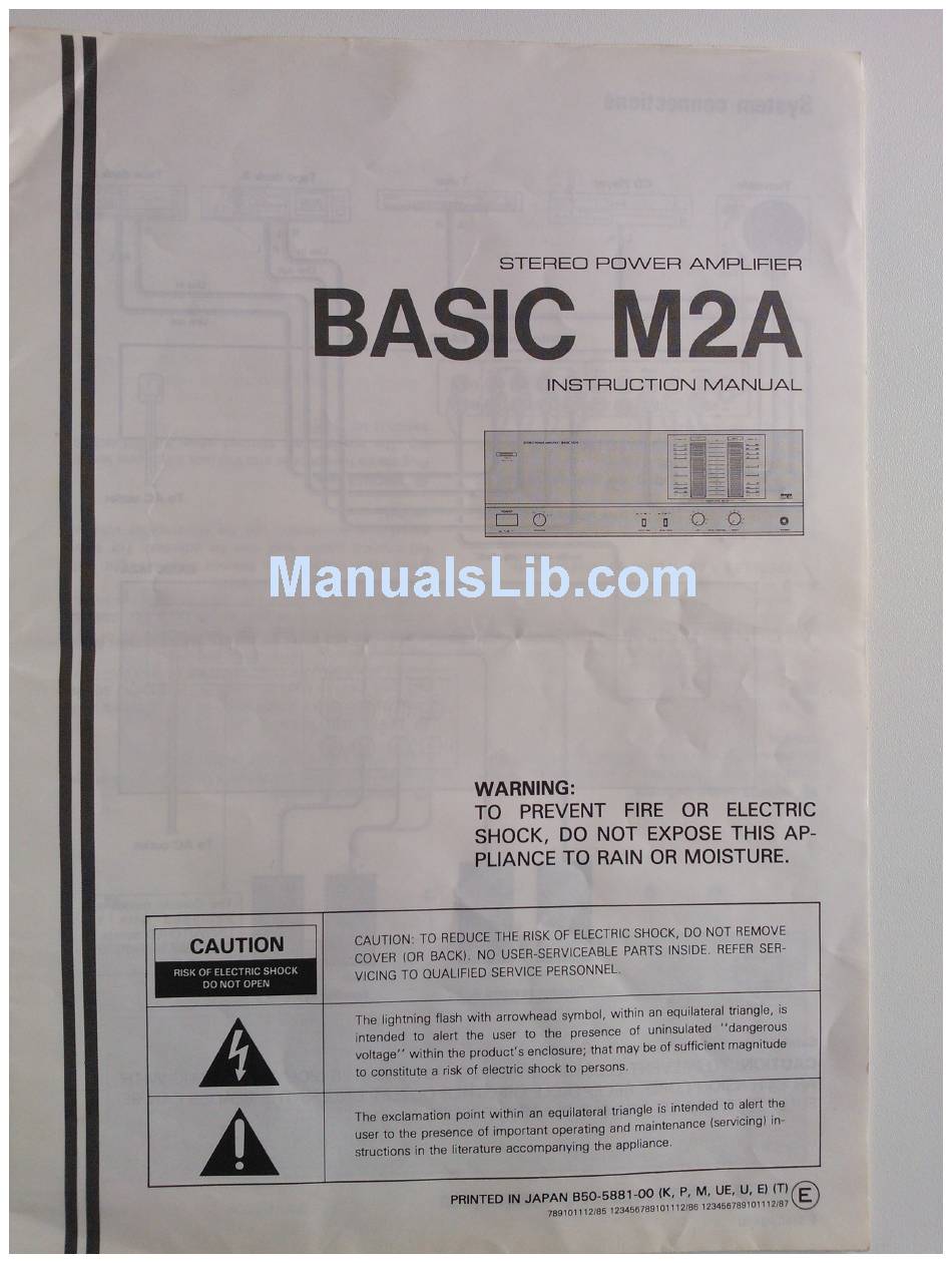 KENWOOD BASIC M2A INSTRUCTION MANUAL Pdf Download | ManualsLib