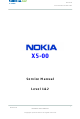 Nokia X5-00 Service Manual