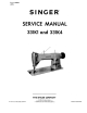 Singer 331K1 Service Manual