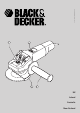 Black & Decker Angle grinder Manual
