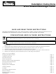 Dacor Wine Steward/Beverage Cooler Installation Instructions Manual
