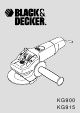 Black & Decker KG900 Manual
