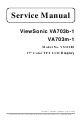 ViewSonic VA703b-1 Service Manual