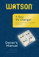 WATSON Battery Charger Owner's Manual