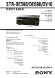 Sony STR-DE598 Service Manual