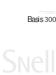 Snell Basis 300 Owner's Manual