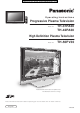 Panasonic TH-50PV30 Operating Instructions Manual