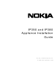 Nokia IP350 Appliance Installation Manual