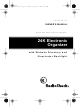 Radio Shack 24K Electronic Organizer Owner's Manual