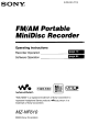 Sony Walkman MZ-NF610 Operating Instructions Manual