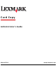 Lexmark printer Administrator's Manual
