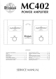 McIntosh MC402 Service Manual