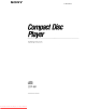 Sony CDP-991 Operating Instructions Manual