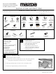 Mazda MAZDA5 2006 Installation Instructions Manual