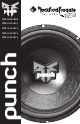 Rockford Fosgate punch RFP-1408/1808 Installation & Owner's Manual
