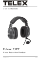 Telex Echelon 25XT User Instructions