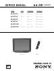 Sony Trinitron KV-27FV15 Service Manual