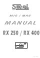Sohal RX 250 Manual Instruction