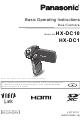 Panasonic Viera HX-DC10 Basic Operating Instructions Manual