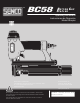 Senco BC58 Operating Instructions Manual