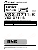 Pioneer VSX-D711-K Service Manual