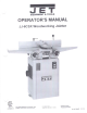 Jet EQUIPMENT & TOOLS JJ-6CSX Operator's Manual