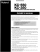 Roland KC-550 Owner's Manualanual