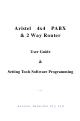 Aristel 2 Way Router User Manual