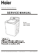 Haier RWT350AW Service Manual