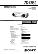 Sony ZS-XN30 Service Manual