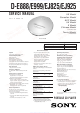 Sony Walkman D-E888 Service Manual