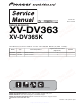 Pioneer XV-DV363 Service Manual