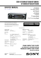 Sony CDX-GT30W Service Manual