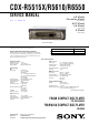 Sony CDX-R5515X Service Manual